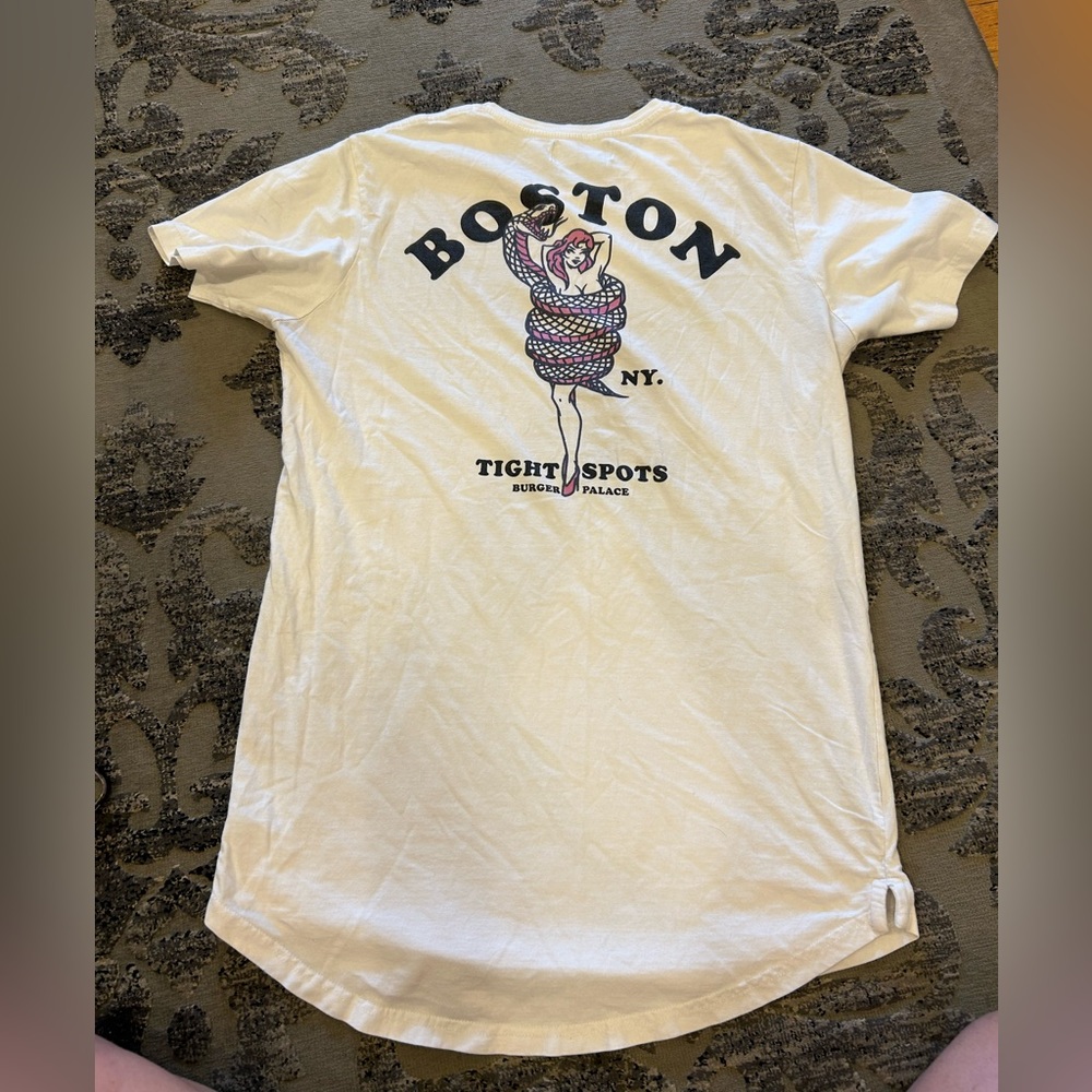 Tight Spots white T-shirt size Medium